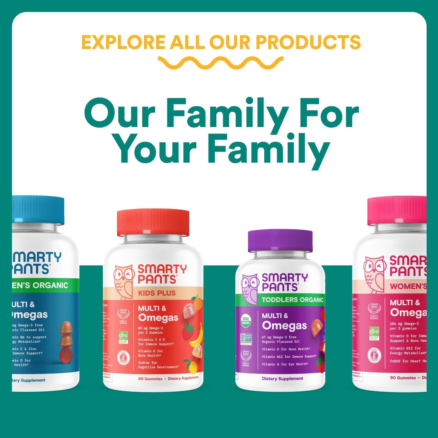 Smartypants Prenatal Multivitamin Gummies - Improved Formula: Omega 3 (DHA/EPA), Methylfolate, Biotin, Vitamin D3, C, Vitamin B12, B6, Vitamin A, K & Zinc, Gluten Free, 90 Count (30 Day Supply)