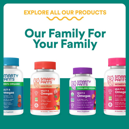 Smartypants Prenatal Multivitamin Gummies - Improved Formula: Omega 3 (DHA/EPA), Methylfolate, Biotin, Vitamin D3, C, Vitamin B12, B6, Vitamin A, K & Zinc, Gluten Free, 90 Count (30 Day Supply)