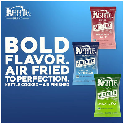 Kettle Potato Chips, Air Fried Jalapeño Kettle Chips, 6.5 Oz Bag