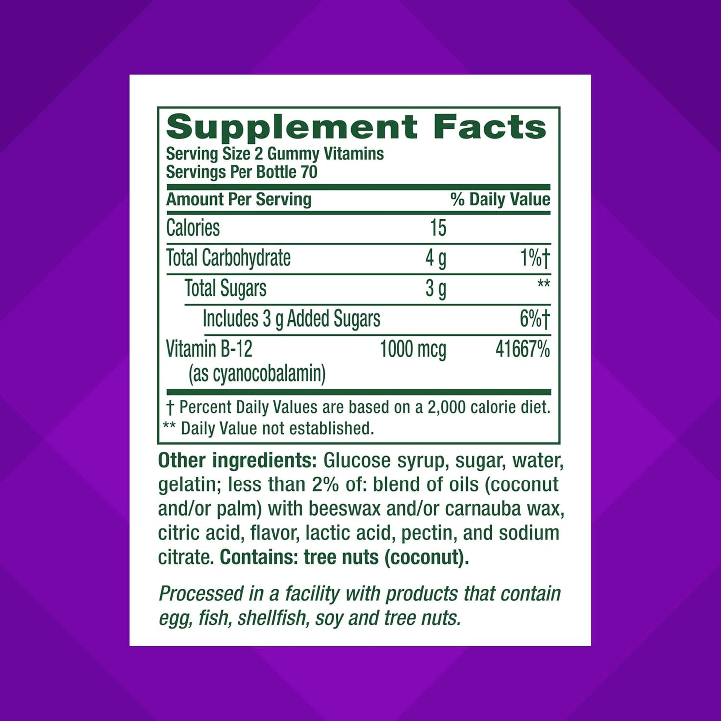 Vitafusion Vitamin B12 Gummy Vitamins for Energy Metabolism Support, Raspberry Flavored, America’S Number 1 Gummy Vitamin , 70 Day Supply, 140 Count