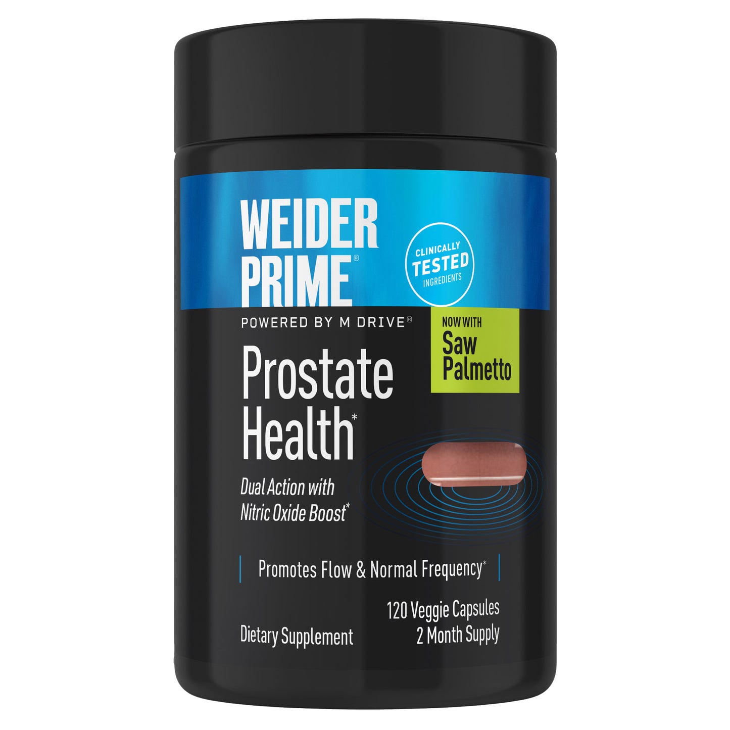 Weider  Prostate Health with Saw Palmetto, 120 Veggie Capsules