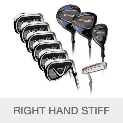 Callaway Edge Stiff Flex 10-Piece Golf Club Set, Right Handed
