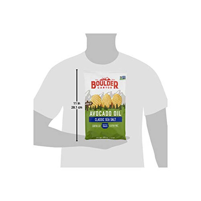 Boulder Canyon, Chips Potato Avocado Oil Sea, 5.25 Ounce