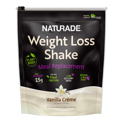 NATURADE Plant-Based  High Protein Shake, Vanilla Creme, 2.5 Lbs
