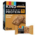 KIND Breakfast, Healthy Snack Bar, Almond Butter, Gluten Free Breakfast Bars, 8G Protein, 1.76 OZ Packs (6 Count)