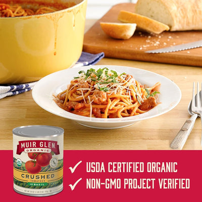 Muir Glen Organic Crushed Tomatoes with Basil, 28 Oz