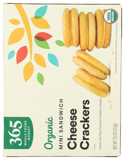 , Organic Mini Cheese Sandwich Crackers, 7.5 Ounce