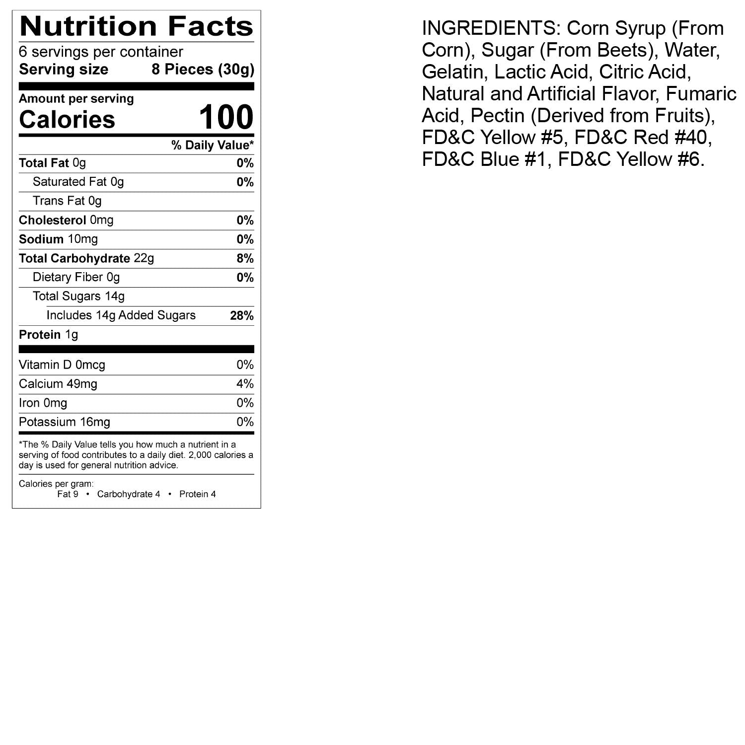 Albanese World'S Best Sour 12 Flavor Gummi Bears, 7Oz Case of 48