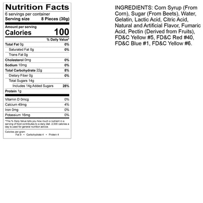 Albanese World'S Best Sour 12 Flavor Gummi Bears, 7Oz Case of 48