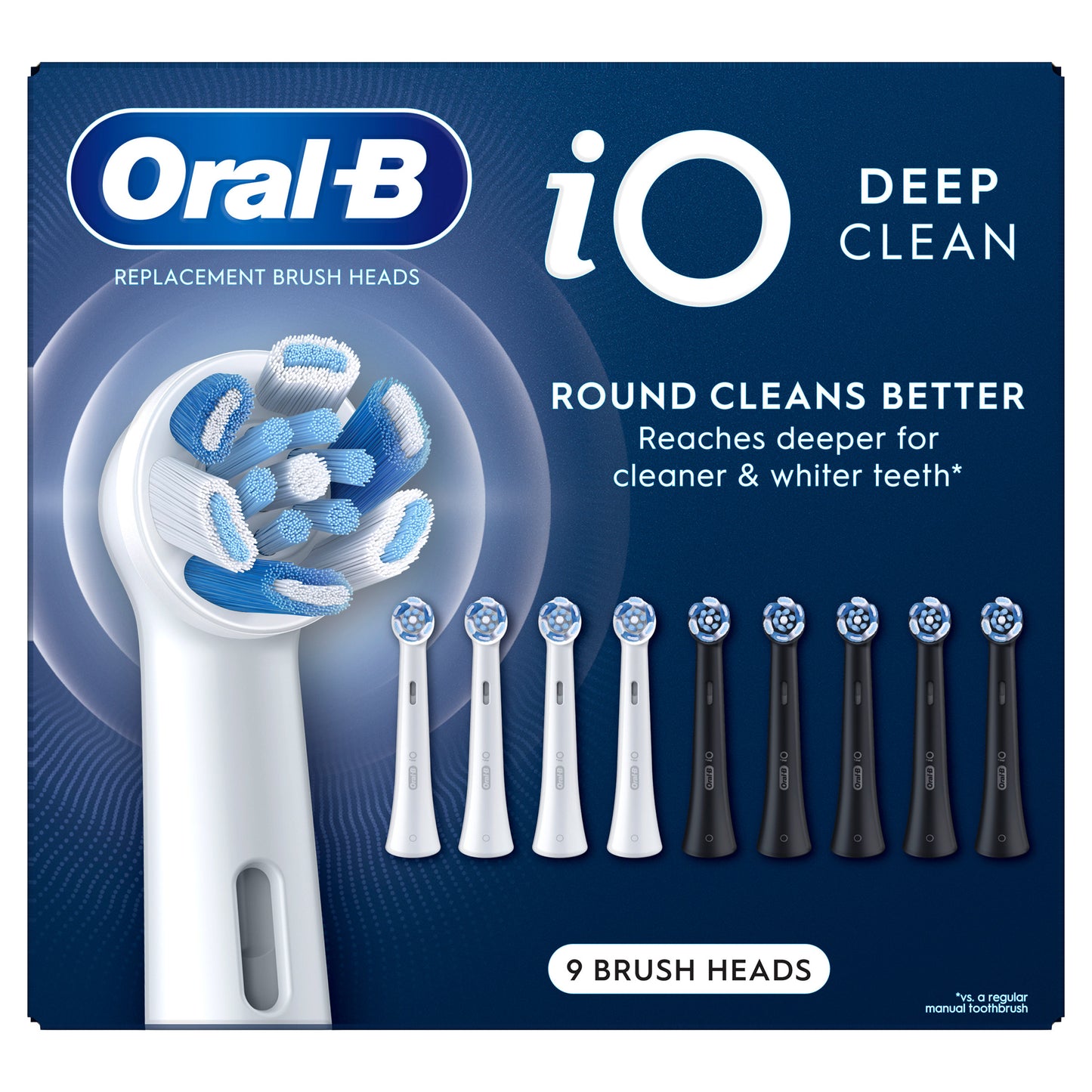 Oral-B Io Deep Clean  Toothbrush Head, 9-Count