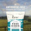 EPIC Sea Salt + Vinegar Oven Baked Pork Rinds, Keto Friendly, 2.5 Oz