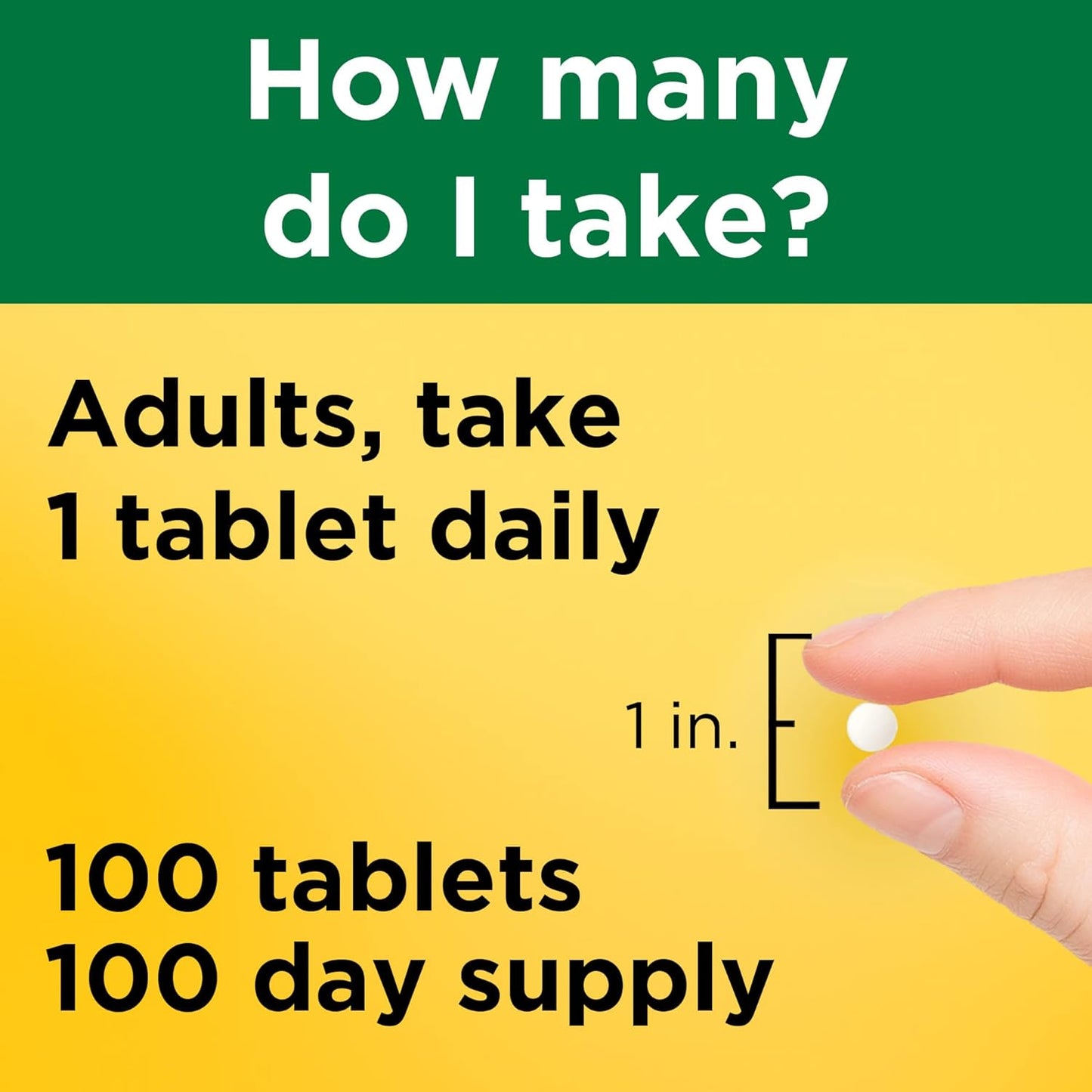 Nature Made Vitamin B1 100Mg, Thiamine B1 Supplement for Energy Metabolism Support, 100 Tablets, 100 Day Supply