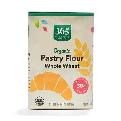 365 by , Flour 100 Percent Whole Wheat Pastry Organic, 32 Ounce