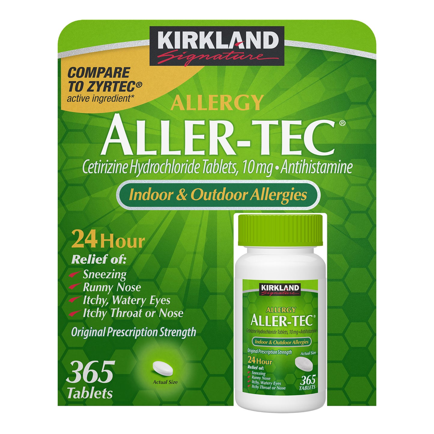 Kirkland Signature Aller-Tec, 365 Tablets