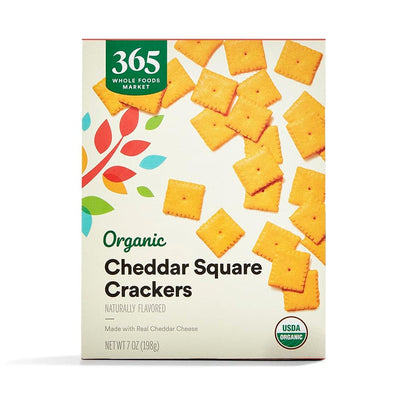 , Organic Cheddar Squares, 7 Ounce
