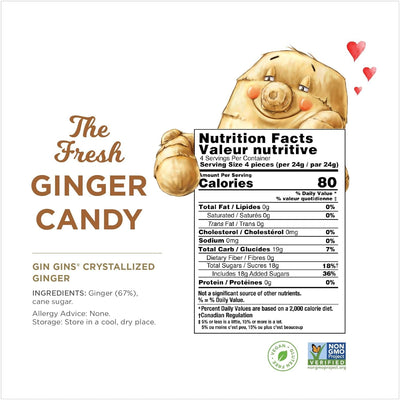 The Ginger People Crystallized Ginger Candy, 3.5 Ounce (Pack of 1)