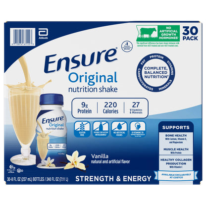 Ensure Original Nutrition Shake, 8 Fl. Oz, 30-Pack, Vanilla