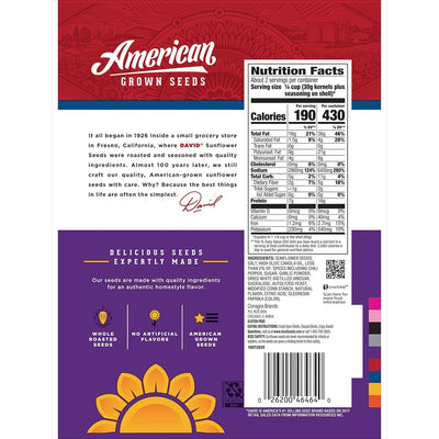 DAVID Seeds Roasted and Salted Sweet and Spicy Jumbo Sunflower Seeds, Keto Friendly, 5.25 Oz (Pack of 1)