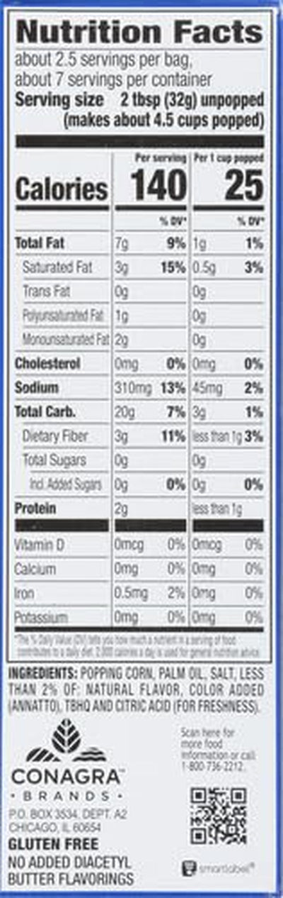 ACT II Butter Lovers Microwave Popcorn, 3-Count 2.75-Oz. Bags