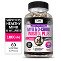 (2 Pack) Myo & D-Chiro Inositol plus 60Ct, Women Hormone Support, Manage Stress