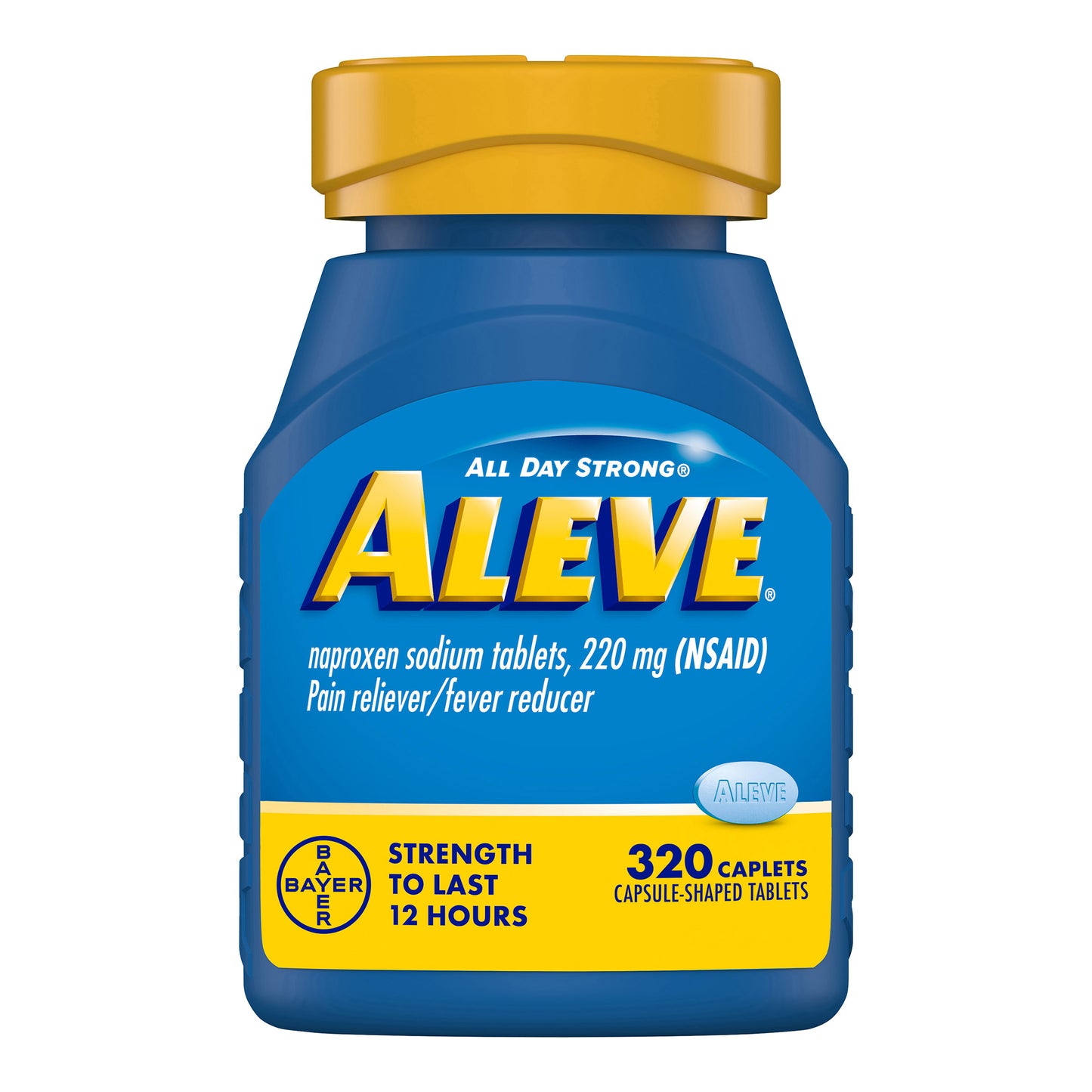 Aleve Naproxen Sodium 220 Mg. Pain Reliever/Fever Reducer, 320 Caplets