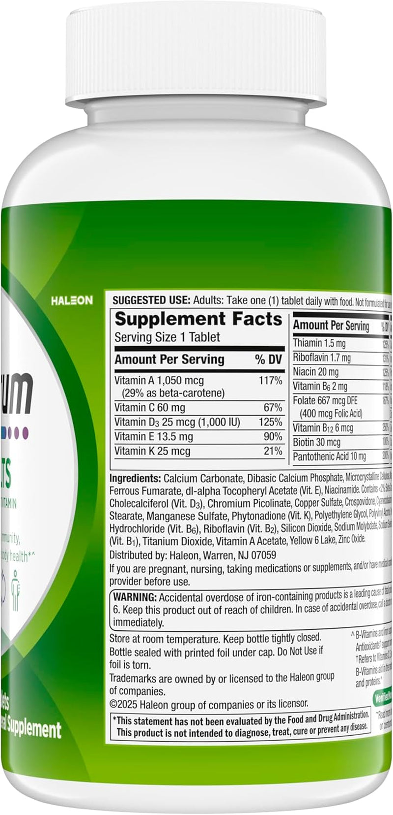 Centrum Adult Multivitamin/Multimineral Supplement with Antioxidants, Zinc, Vitamin D3 and B Vitamins, Gluten Free, Non-Gmo Ingredients - 200 Count
