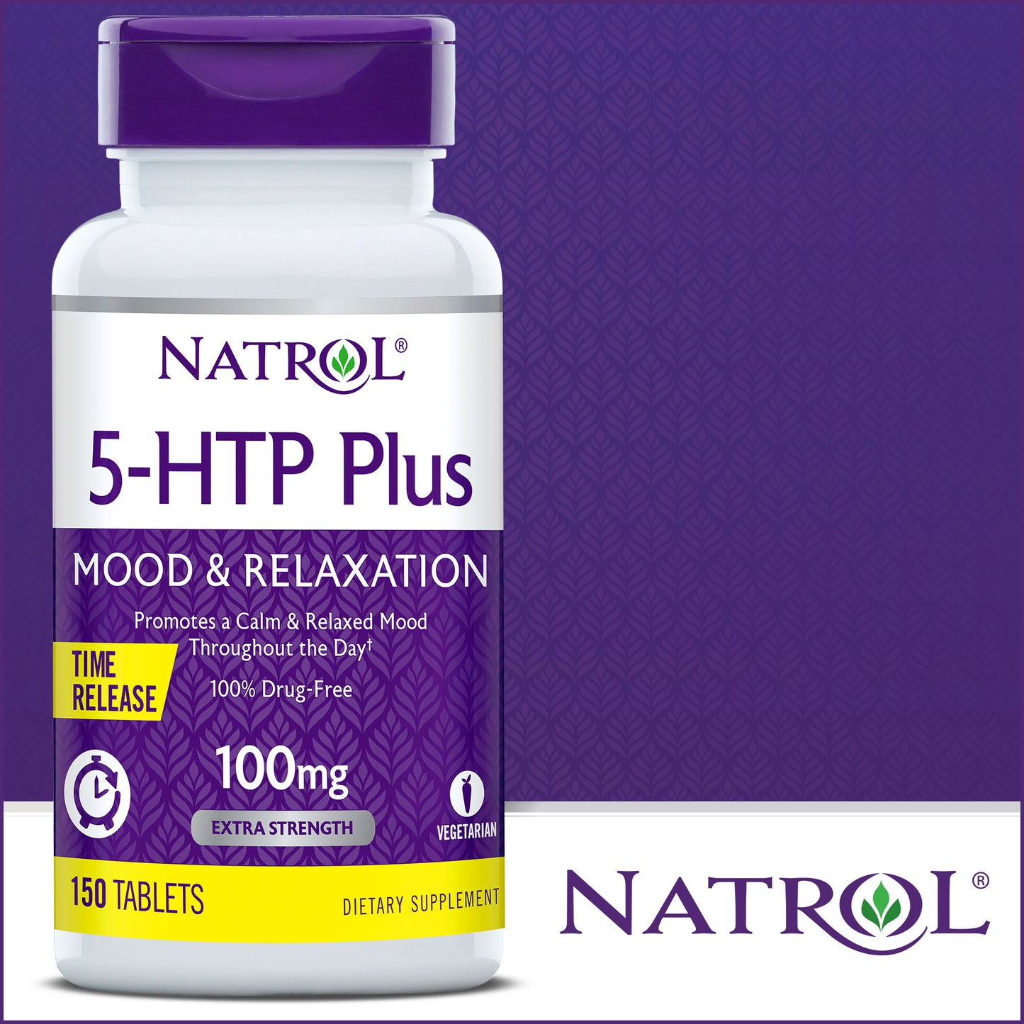 Natrol 5-HTP plus Mood & Relaxation 100 Mg., 150 Time Release Tablets
