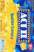 ACT II Butter Lovers Microwave Popcorn, 3-Count 2.75-Oz. Bags