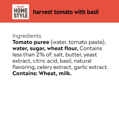 Campbell'S Homestyle Harvest Tomato Soup with Basil, 16.3 OZ Can