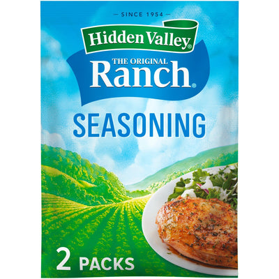 2 Pack Hidden Valley Original Ranch Gluten Free Original Ranch Salad Dressing and Seasoning Mix, 1 Oz Packing May Vary 