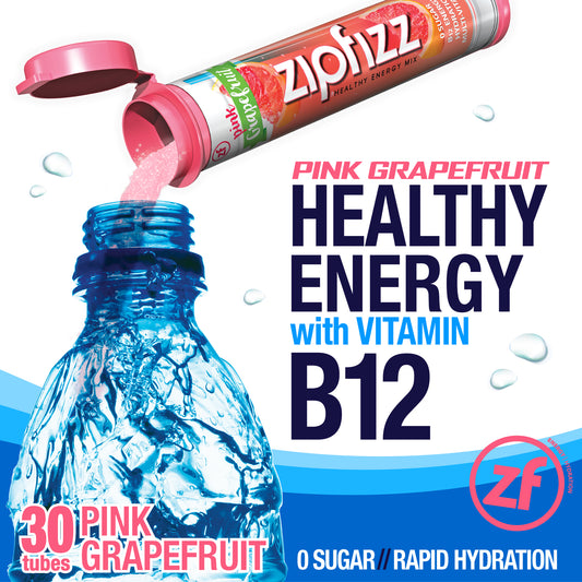 Zipfizz Multi-Vitamin Energy Hydration Drink Mix, 30 Tubes