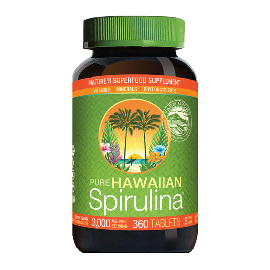 Pure Hawaiian Spirulina 3000 Mg, 360 Tablets