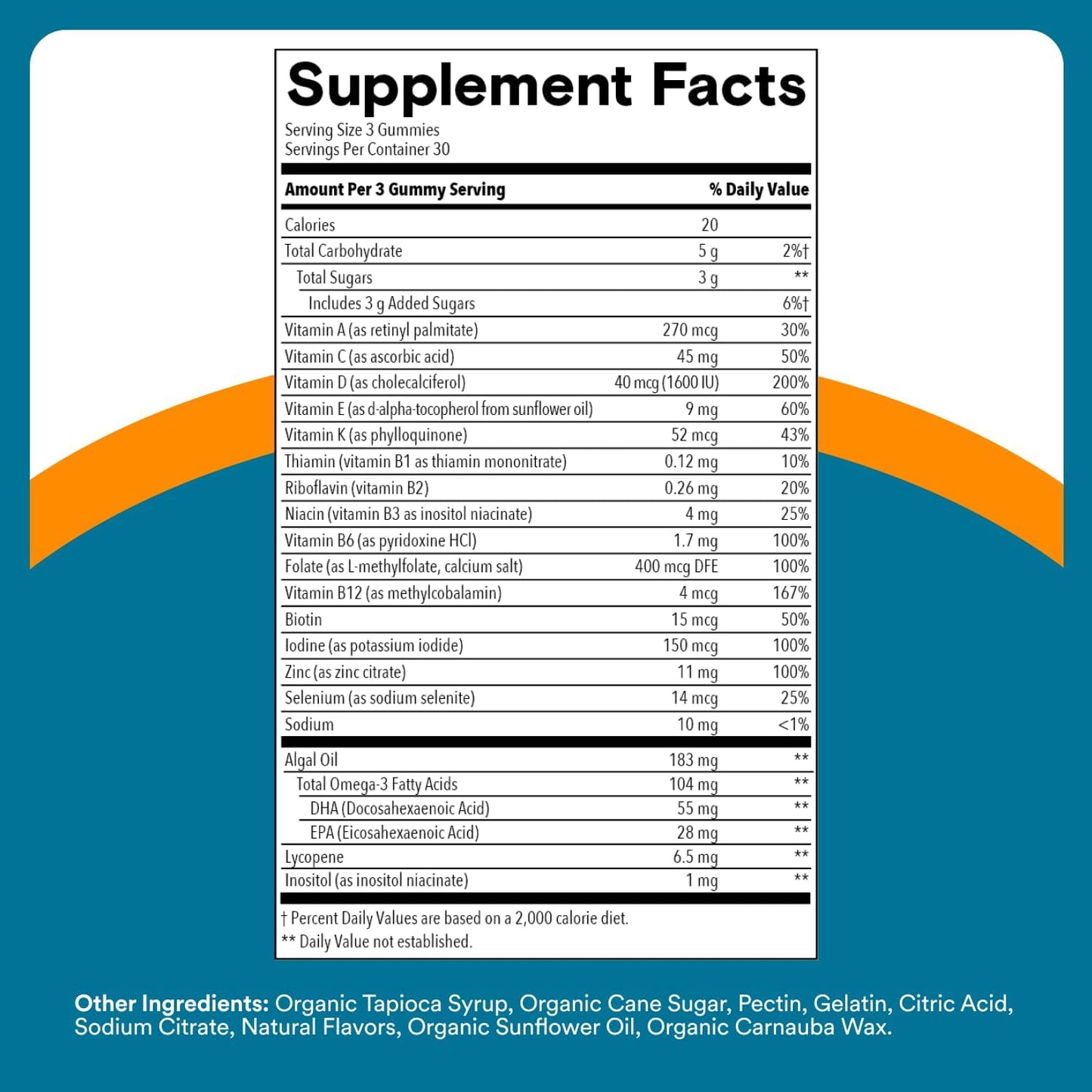 Smartypants Men'S Multivitamin Gummies - Improved Formula: Omega 3 (DHA/EPA), Methylfolate, Vitamin D3, C, Vitamin B12, B6, Vitamin A, K, Zinc & Selenium, Gluten Free, 90 Count (30 Day Supply)