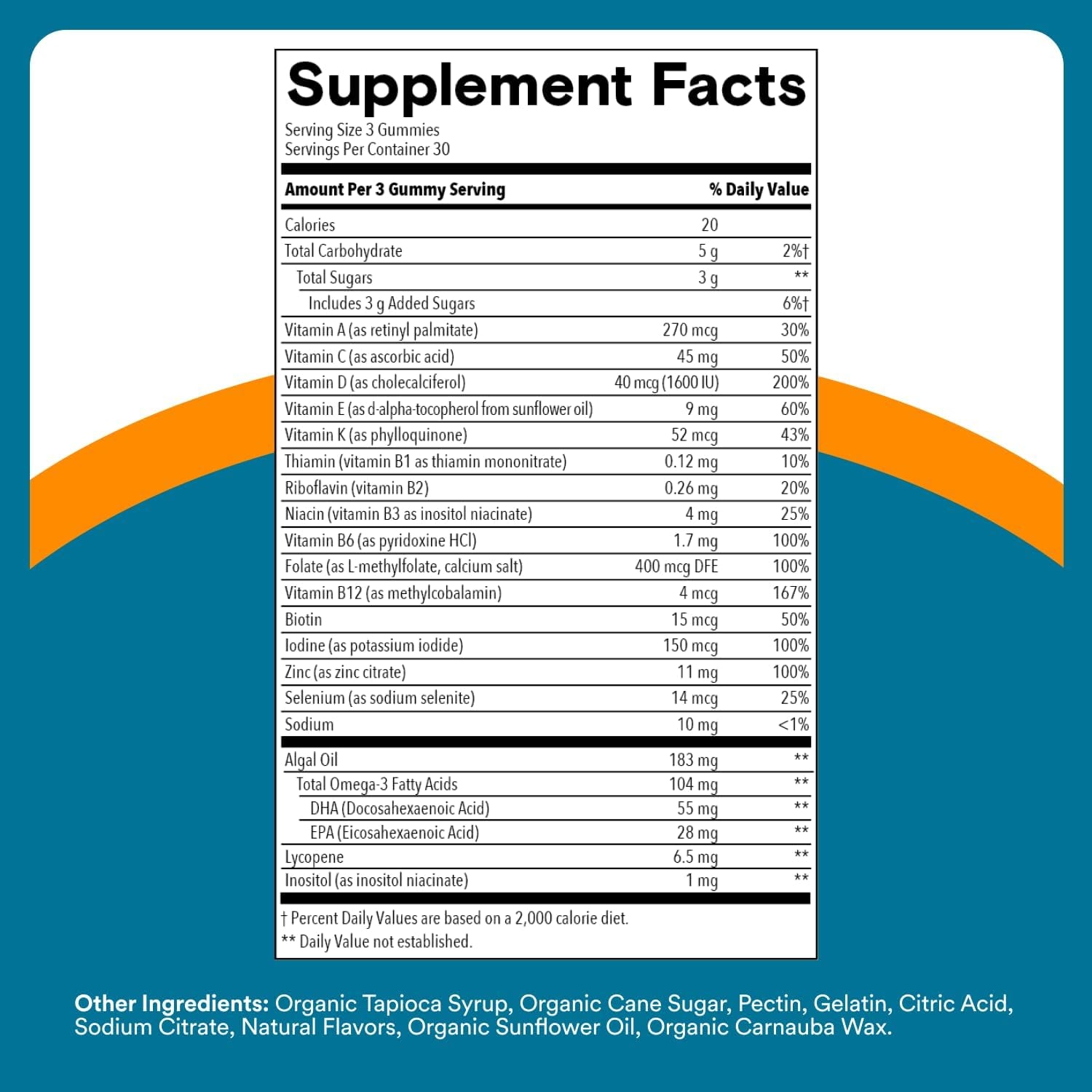Smartypants Men'S Multivitamin Gummies - Improved Formula: Omega 3 (DHA/EPA), Methylfolate, Vitamin D3, C, Vitamin B12, B6, Vitamin A, K, Zinc & Selenium, Gluten Free, 90 Count (30 Day Supply)