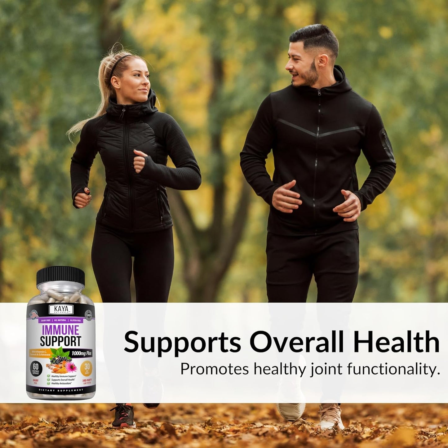 Naturals Elderberry Immune Support, Elderberry with Zinc and Vitamin C for Adults Vitamins, Probiotics & Turmeric 1000Mg Immune System Booster Sambucus Capsules - 60 Count