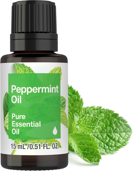 Horbäach Peppermint Essential Oil | .51 Fl Oz (15Ml) | for Massage, Bath, Diffuser, Aroma Spray & More