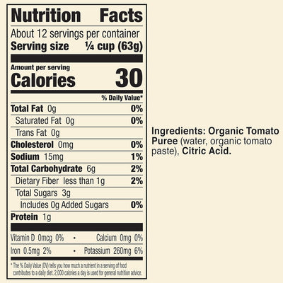 Muir Glen USDA Certified Organic Tomato Puree, 28 Oz
