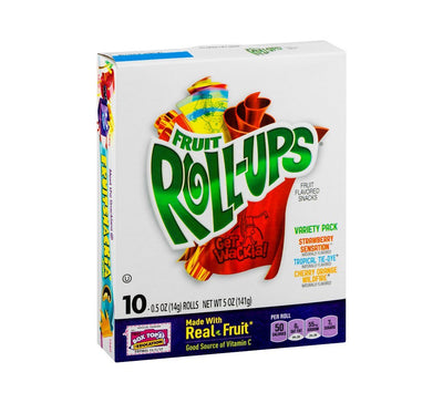 Fruit Roll-Ups Fruit Flavored Snacks, Variety Pack, Pouches, 10 Ct