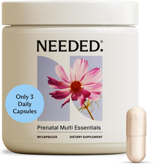 Needed. Multivitamin for Prenatal | Prenatal Multi Essentials Capsule - Pregnancy, Breastfeeding, Postpartum | Expertly-Formulated & Third-Party Tested, | 30-Day Supply