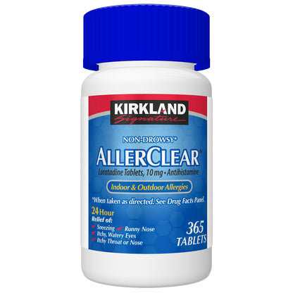 Kirkland Signature Non-Drowsy Allerclear Antihistamine 10 Mg., 365 Tablets