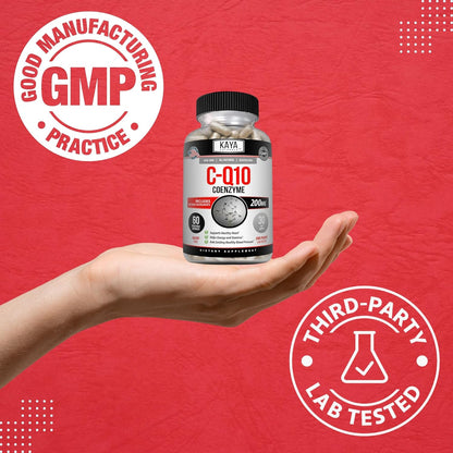 Naturals - Coq10 Power Antioxidant Supplement for Vascular, Heart Health, Healthy Blood Pressure Levels, and Immune Function - Restores Daily Cellular and Energy Production - 60 Veggie Capsules