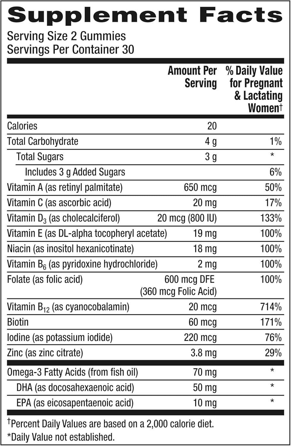 Centrum Prenatal Multivitamin Gummies with DHA and Folic Acid, Mixed Berry and Orange Flavors - 60 Count, 30 Day Supply