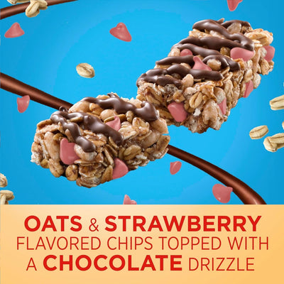 Fiber One Chewy Bars, Oats & Chocolate Strawberry Fiber Snacks, 5 Count, 7 Oz