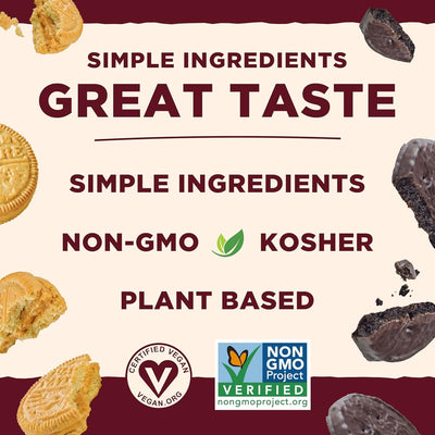 Back to Nature Fudge Mint Cookies - Vegan, Non-Gmo, Made with Wheat Flour, Delicious & Quality Snacks, 6.4 Ounce