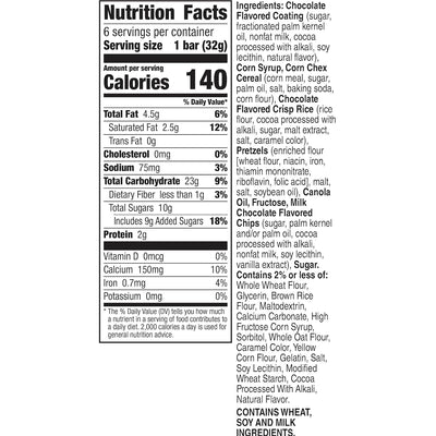 Chex Mix Treat Bars, Double Chocolate, Snack Bars, 6 Ct