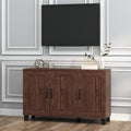 Buffet Cabinet Kitchen Storage Cupboard - 3 Door Sideboard with Adjustable Shelves Brown