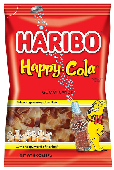 HARIBO Gummi Candy, Happy-Cola 8 Oz. Bag