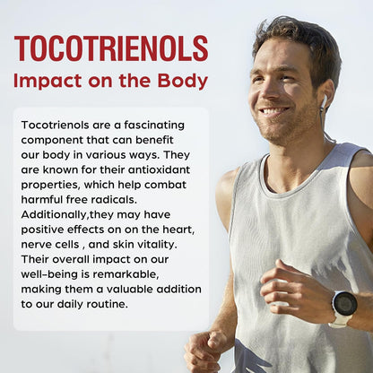 Kroppssund Tocotrienol Supplement Full Spectrum, Tocotrienol Vitamin E-Tocotrienols 800Mg - 120 Liquid-Filled Capsules