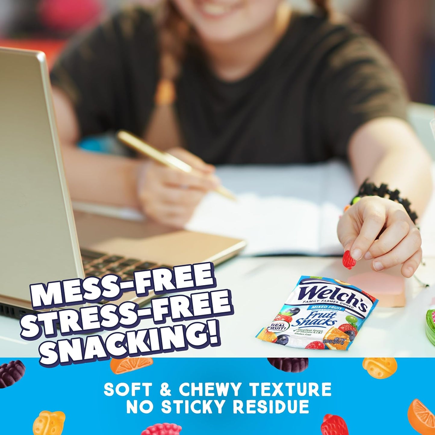 Welch'S Fruit Snacks, Mixed Fruit & Berries ', 0.8 Oz Case of 60