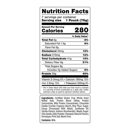 Oats Overnight Variety Pack, 20G Protein Shake, Cookies & Cream & Chocolate Peanut Butter Banana (14-Pack + Blenderbottle)